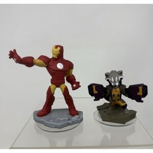 Disney Infinity Marvel 2.0 Rocket Raccoon & Iron Man Figure Collectible